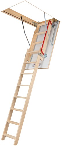 Échelle de grenier pour escalier extensible LDK hauteur plafond 305 cm sans caisson