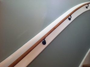 Planche de protection pour rampe d'escalier droite 19 x 150 mm en pin 1x apprêté